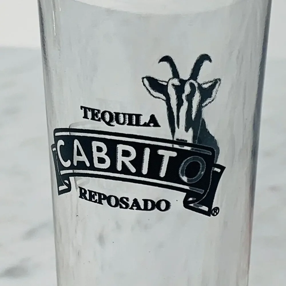 CABRITO Set of 8 Double Shooter Glasses 2 oz Red Tequila Reposado Shot NEW